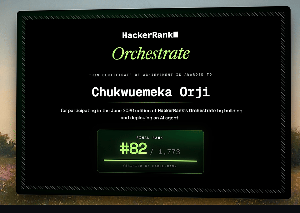 hackerrank orchestrate hackathon